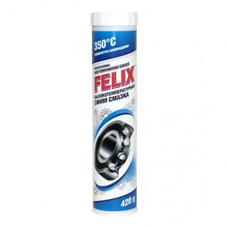 Высокотемпературная синяя смазка Felix, картридж, 420гр