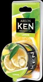 Ароматизатор KEN BLISTER, жестяная банка (внутри ароматиз. дерево), Lemon