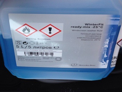 Стеклоомывающая жидкость WinterFit Mercedes, 5 литров