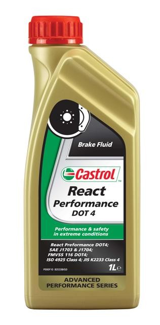 Синтетическая тормозная жидкость Castrol React Performance, 1л