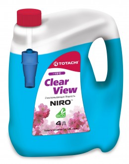Жидкости для омывателя стекла TOTACHI NIRO CLEAR VIEW -15 гр. C, 4л