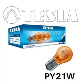 Лампа накаливания TESLA PY21W 24V BAU15s