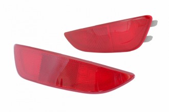 Светодиодные вставки в задний бампер для Hyundai Solaris HB (2012+) "Red"