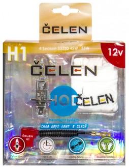 Автолампа H1 12V 55W Celen, HOD 4 Season +50% (желтая)