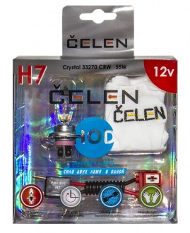 Автолампа H7 12V 55W Celen, HOD Crystal +50% (прозрачная)